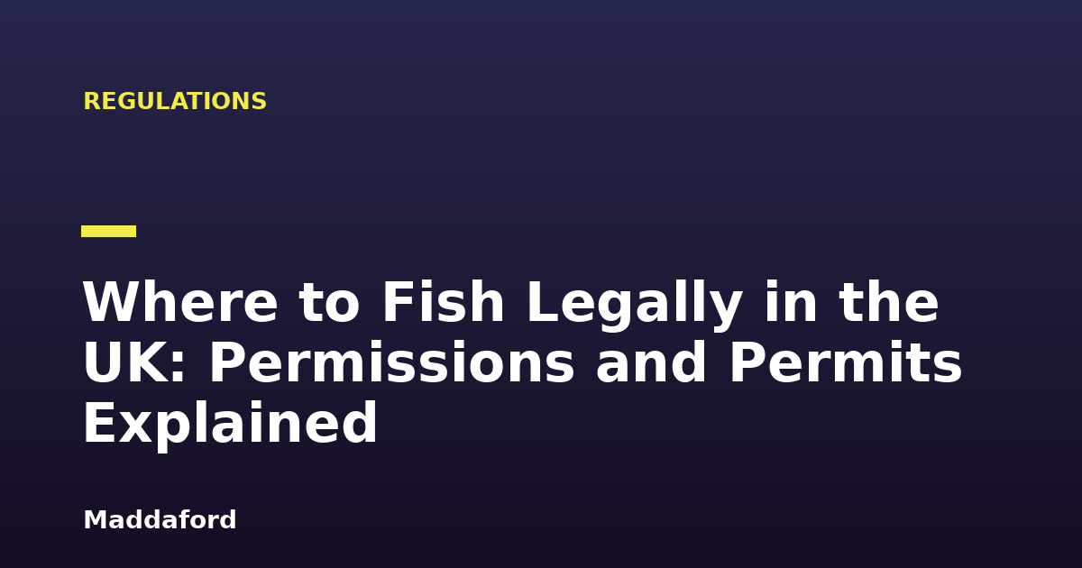 Where to Fish Legally in the UK: Permissions and Permits Explained